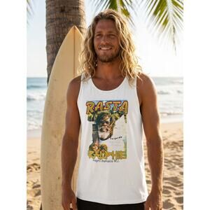 Vintage Dred Dog Rasta Tank Top. Size Large